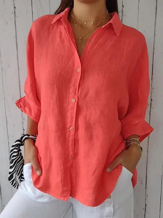 Liliana - Top in lino casual per donne