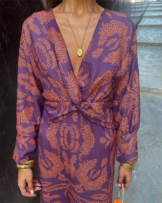 Missandei - Abito in Satin da Donna, Elegante &amp; Dettaglio Nodo