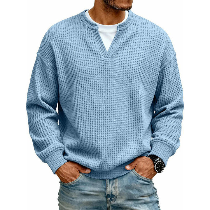 Luca | Maglia waffle con effetto a strati