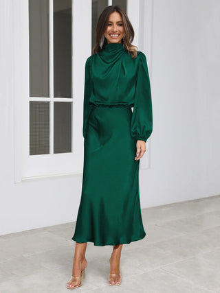 Danica - Abito formale a maniche lunghe con collo all&