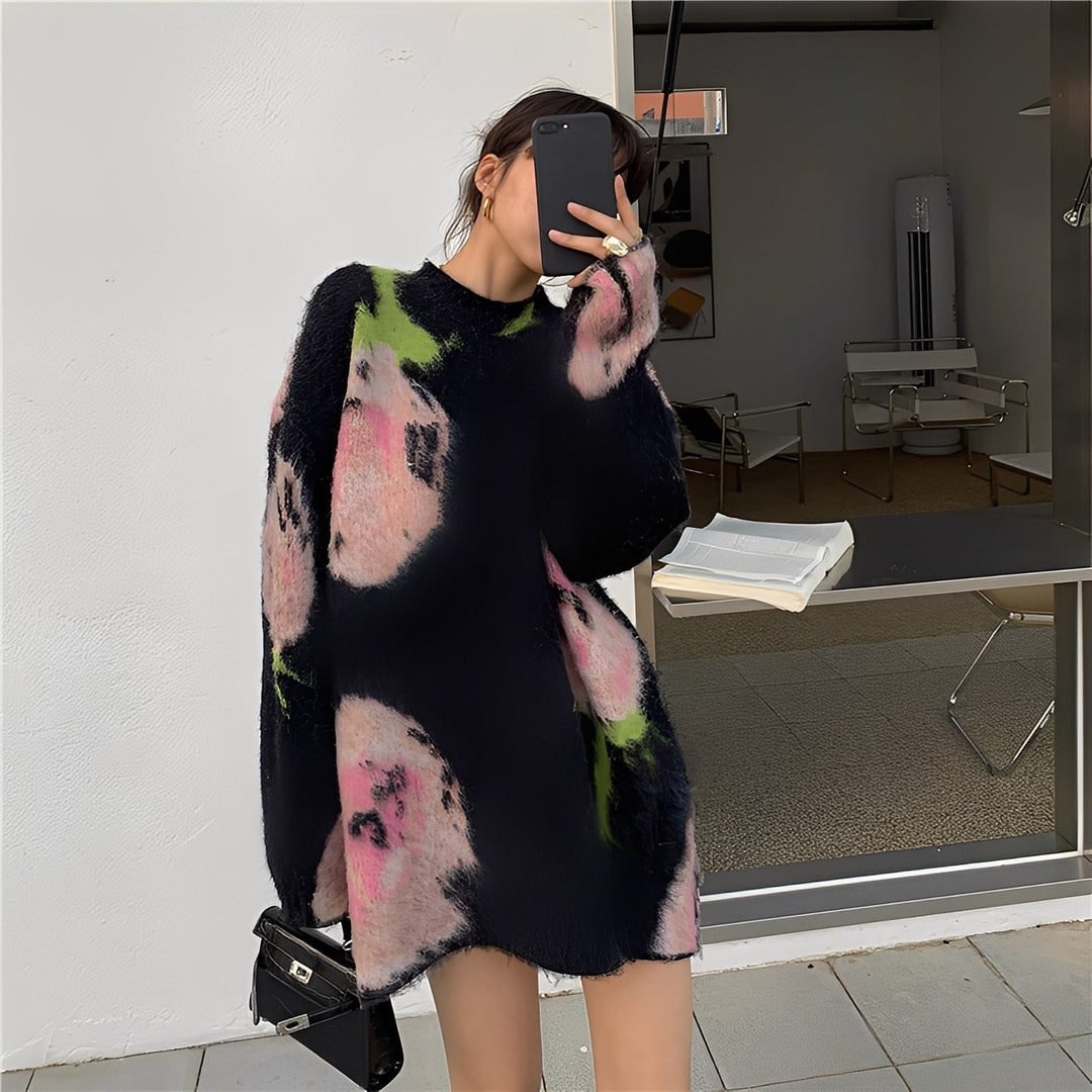 Shelby - Elegante, chic abito in maglia midi per donne