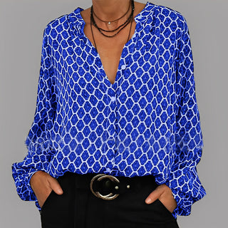 Angelle - Blusa casual, ampia per donne