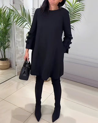 Elenora - Abito elegante con maniche lunghe per donne