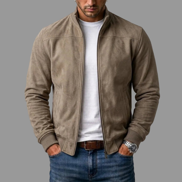 Clemente | Giacca bomber effetto scamosciato
