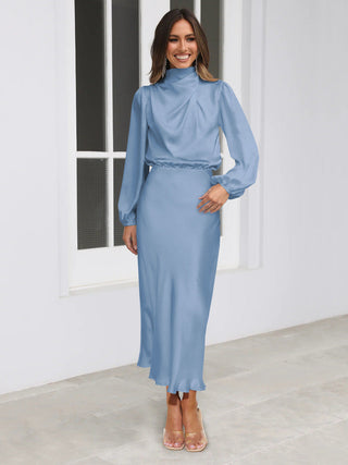 Danica - Abito formale a maniche lunghe con collo all&