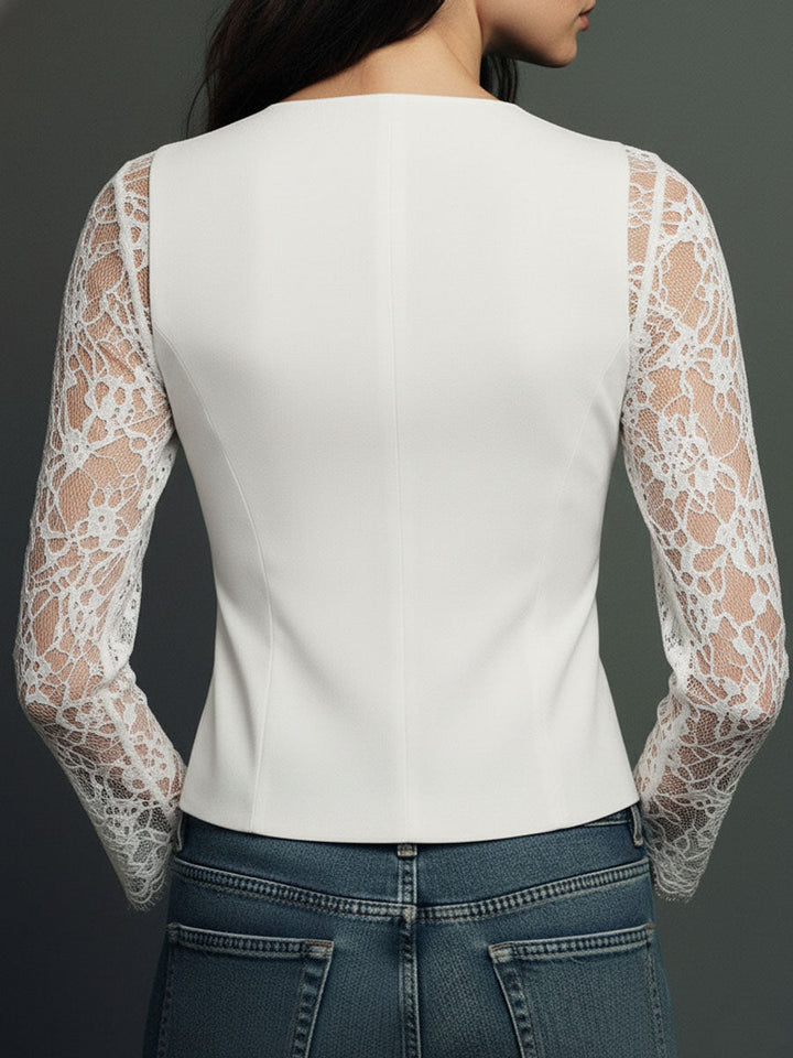 Vittoria | Blazer con dettagli in pizzo