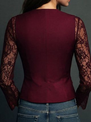 Vittoria | Blazer con dettagli in pizzo