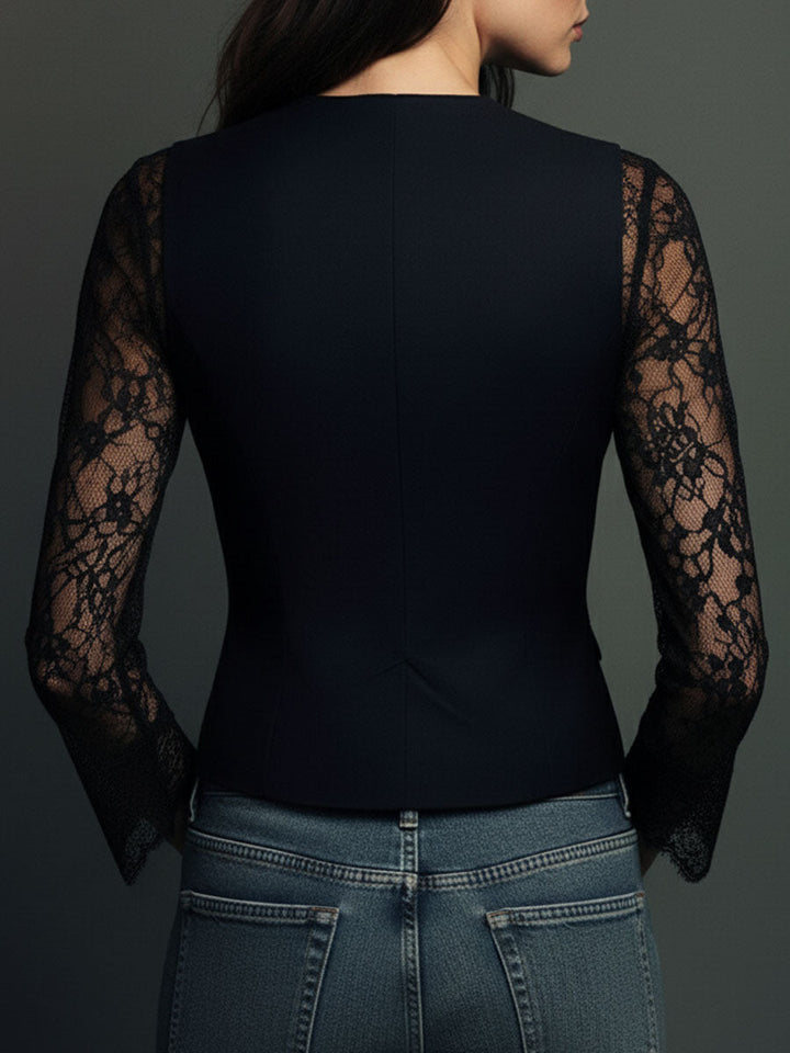 Vittoria | Blazer con dettagli in pizzo