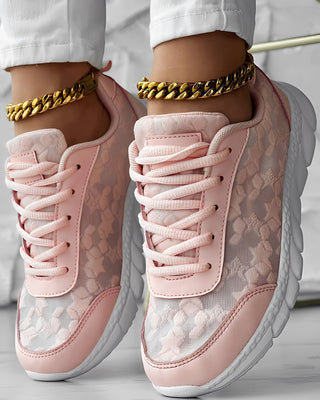 Elisabeth - Casual, traspiranti sneakers con motivo floreale per donne