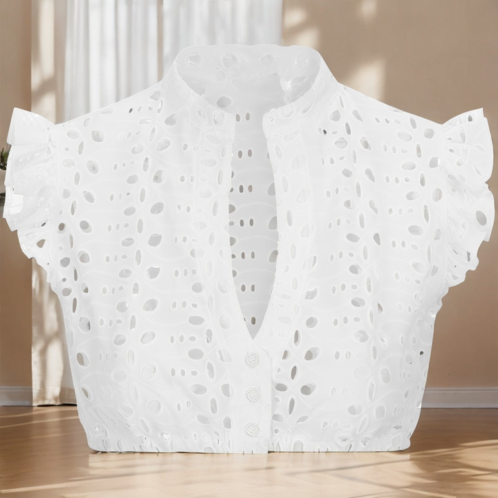 Abegail - Elegante camicetta a maniche corte per donne