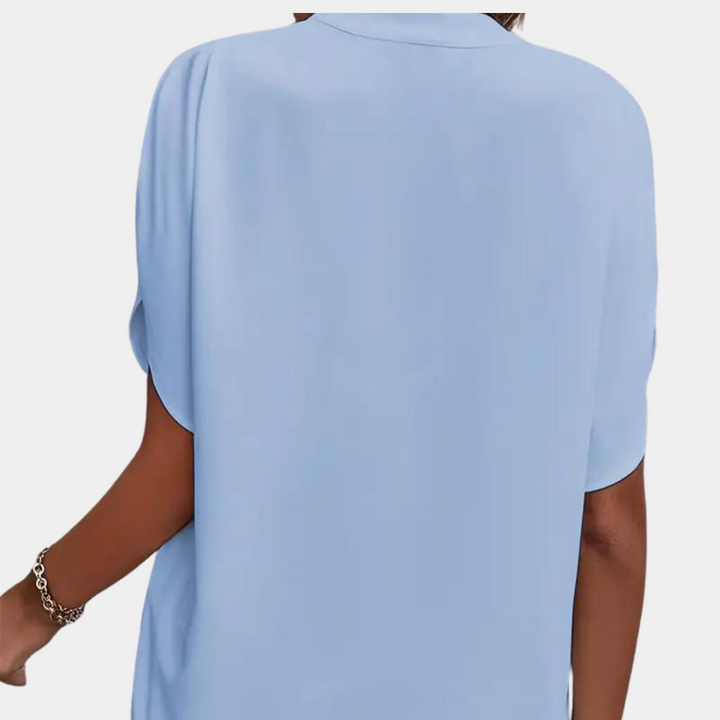 Idril - Elegante Camicetta da Donna con Manica Corta