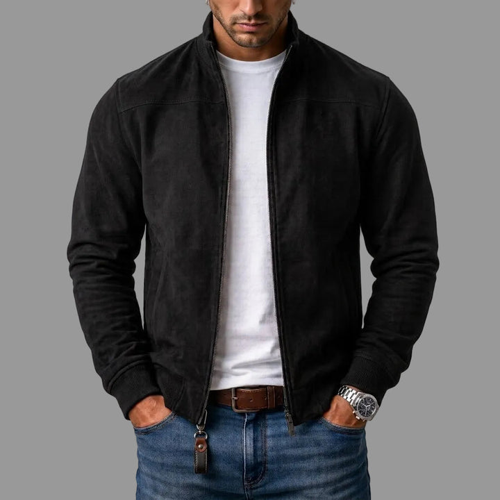 Clemente | Giacca bomber effetto scamosciato