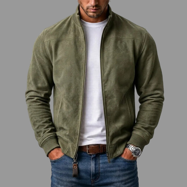 Clemente | Giacca bomber effetto scamosciato
