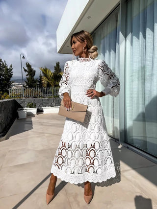 Doreah - Abito Bodycon in Pizzo Donna, Elegante &amp; Aderente