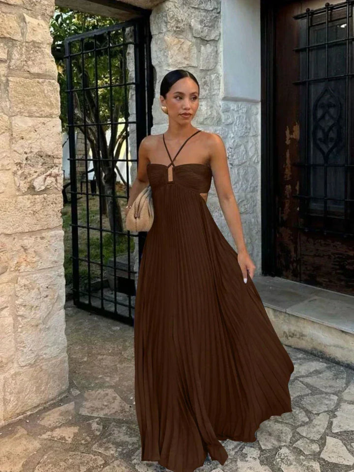 Ayelet - Abito Lungo a Pieghe, Versatile &amp; Elegante