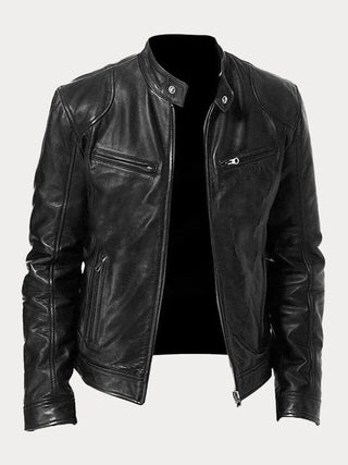 Mario | Giacca casual in pelle vegana