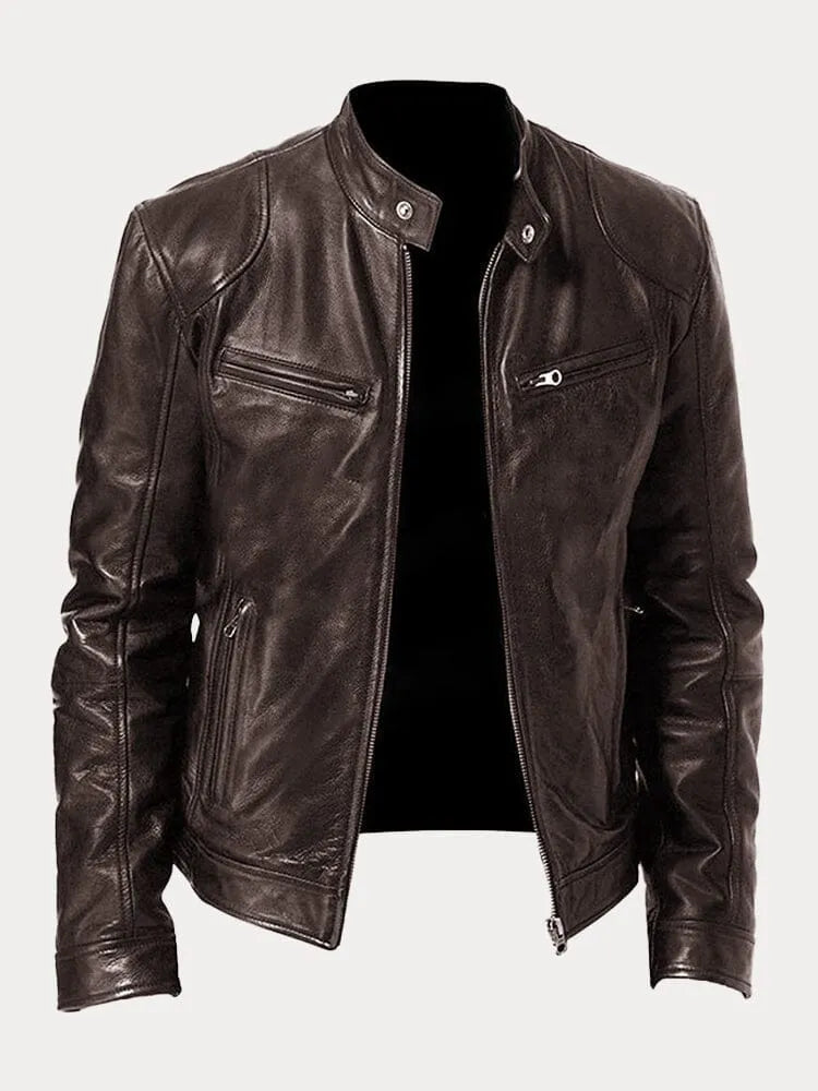 Mario | Giacca casual in pelle vegana