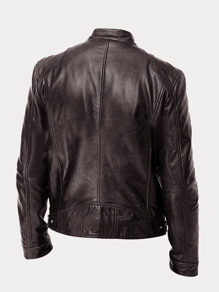 Mario | Giacca casual in pelle vegana