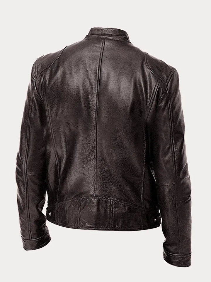 Mario | Giacca casual in pelle vegana