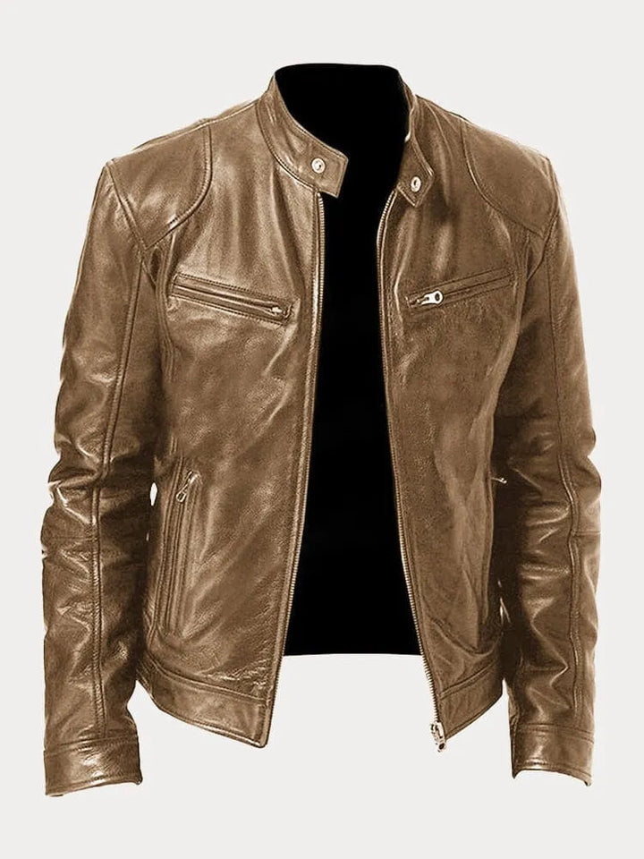 Mario | Giacca casual in pelle vegana