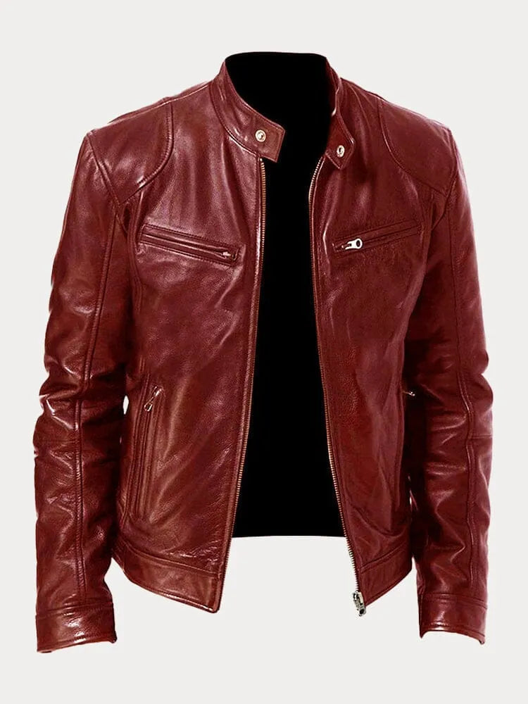Mario | Giacca casual in pelle vegana