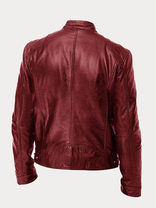Mario | Giacca casual in pelle vegana