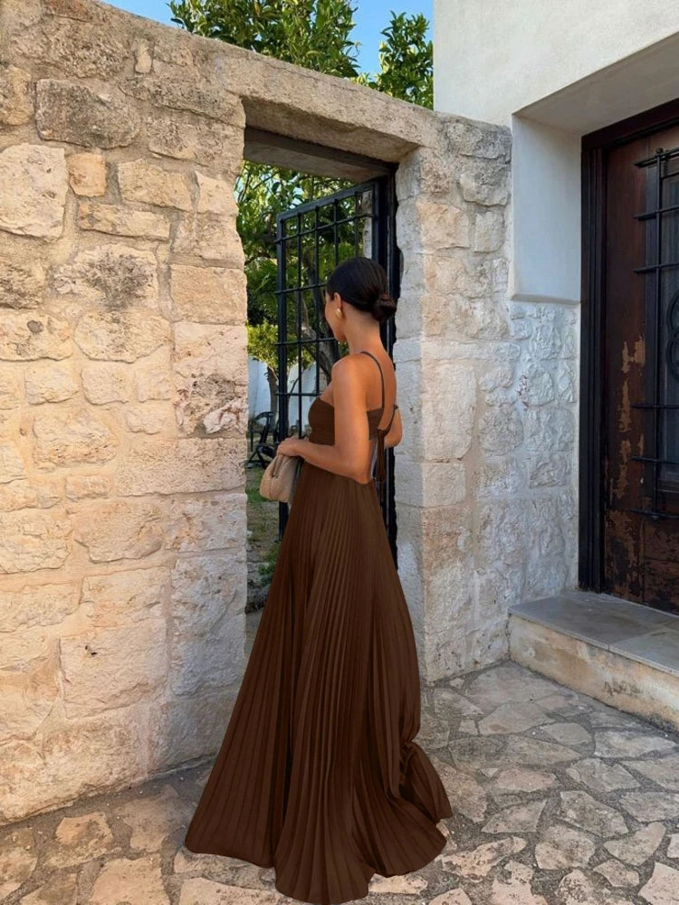 Ayelet - Abito Lungo a Pieghe, Versatile &amp; Elegante