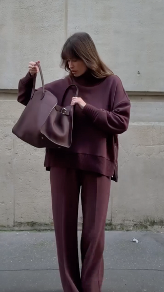 Valentina – Set in maglia con felpa morbida e pantaloni eleganti