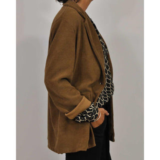 Meriva - Blusa sciolta con scollo a V e bottoni per donne