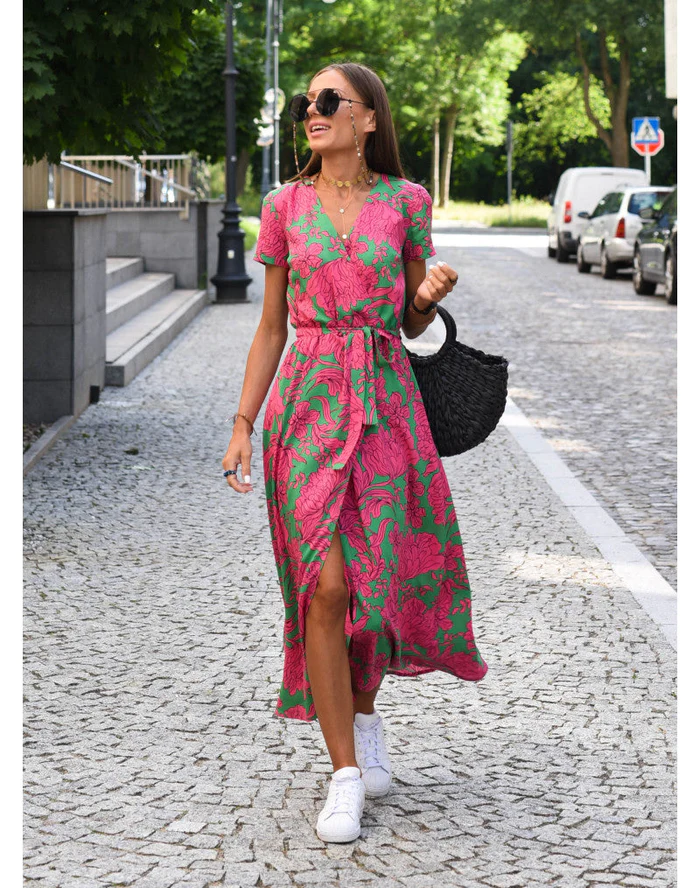 Eska - Versatile Abito Floreale per Donne