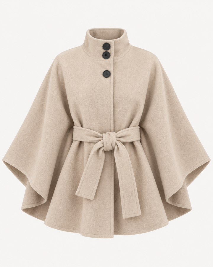 Chaira | Poncho elegante con cintura