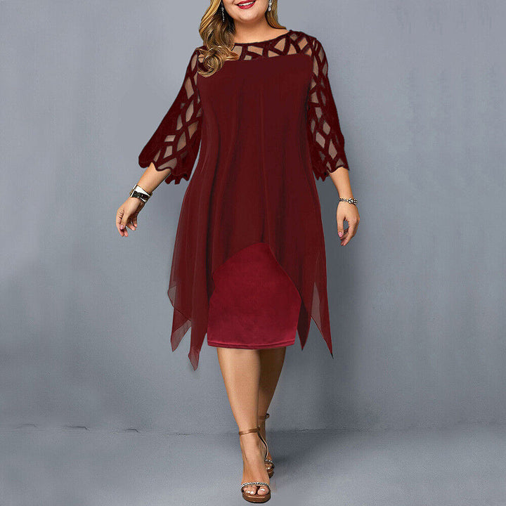 Savanna - Abito in chiffon taglia pus per donne