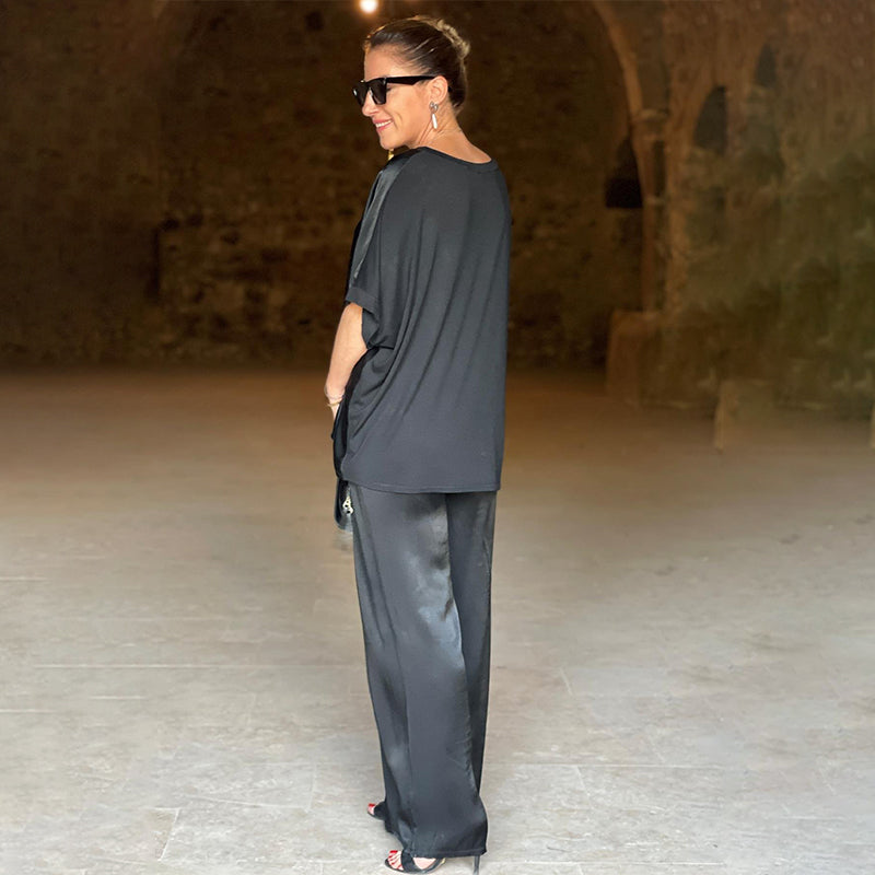 Pauline | Completo in raso lucido